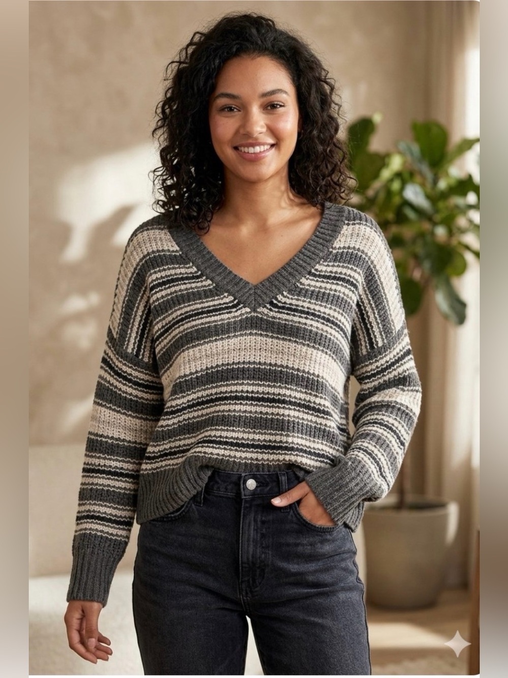 American Eagle Chunky Knit Sweater medium